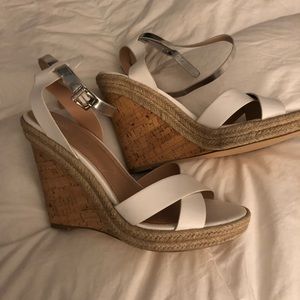Wedge sandals.  Never worn